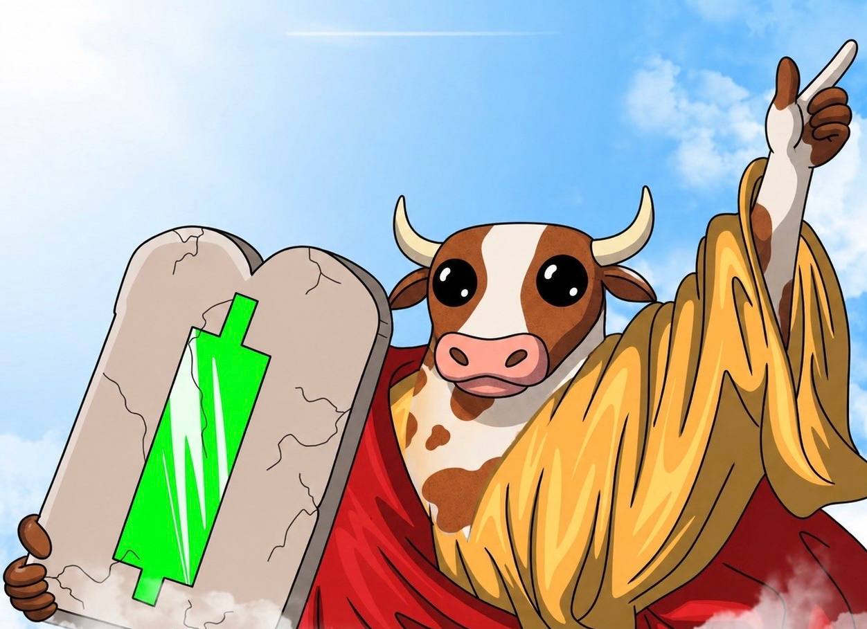 Bullion holding a green bill tablet.